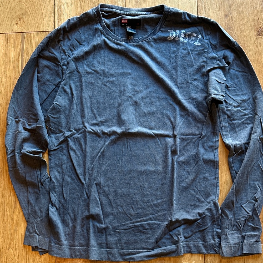 Diesel Dark Gray Long Sleeve Tee